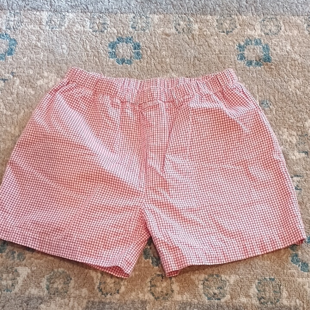 The Beaufort Bonnet Company Red and White Plaid Shorts